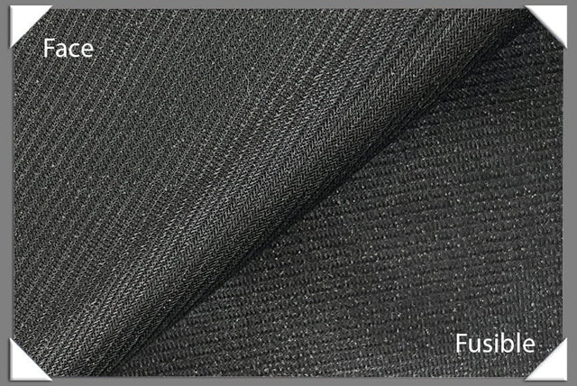 Tricot Fusible Knit Interfacing - Polyester Knit Fabric - Black, White, 60" Width