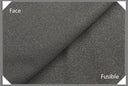 Texturized Weft Fusible Interfacing - 100 Percent Polyester Fabric, Black/White, 60" Wide