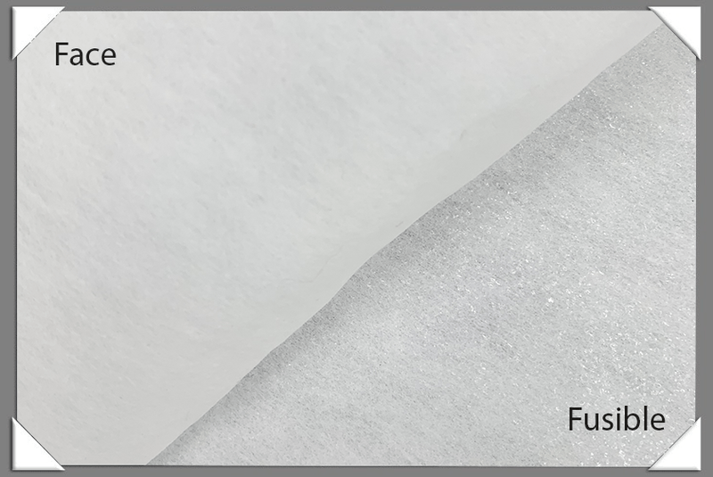 Stiff Heavy Weight Non-Woven Fusible Interfacing Fabric - White, 60" Width (1 Yard)