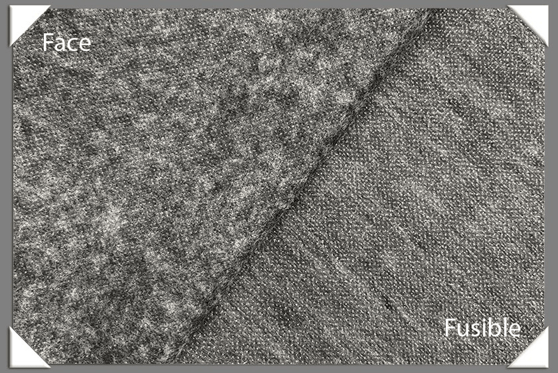 Soft Medium Weight Non-Woven Fusible Interfacing - Grey, 60" Width (1 Yard)