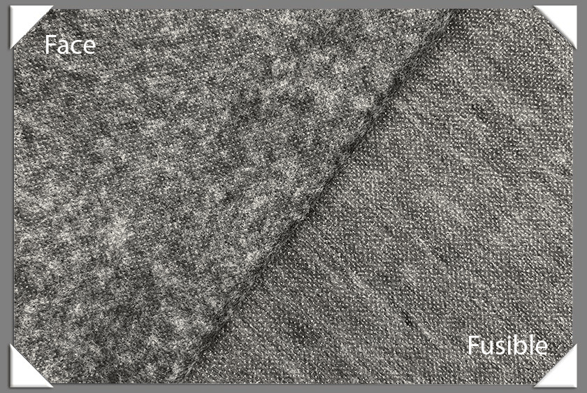 Soft Medium Weight Non-Woven Fusible Interfacing - Grey, 60" Width (1 Yard)