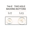 Backing Buttons Button Fabric - Two Hole, L17, L23