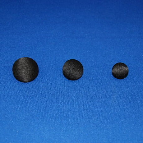 Tuxedo Buttons - Tuxedo Fabric, Black, Sizes L24, L30, L36