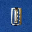 1" Slide Bar Vest Buckles - Nickel Vest Buckles
