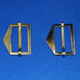 1" Slide Bar Vest Buckles - Brass/Nickel Vest Buckle Fabric
