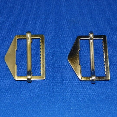 1" Slide Bar Vest Buckles - Brass/Nickel Vest Buckle Fabric