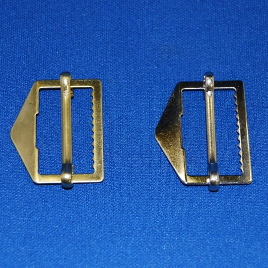 1" Slide Bar Vest Buckles - Brass/Nickel Vest Buckle Fabric