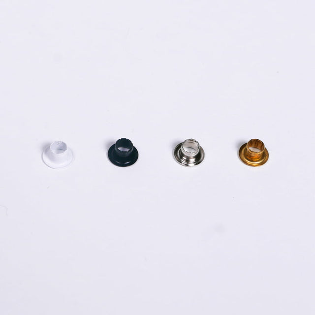 Eyelets Metal Fabric - Black, Brass, Nickel, White, 8Mm