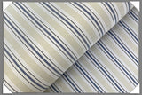 Striped Lining Rayon Blend Fabric - Brown/Dark Brown, Pink/Yellow/Green, White/Blue/Gold, White/Grey/Yellow, White/Yellow/Blue, 57/60" Width