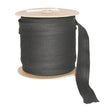 Center Fold Bias Tape Cotton Fabric - Black, White, 1" Width, 1/2" Width