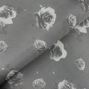 Rose Lining Rayon Polyester Fabric - Black, Medium Blue, Navy, Red, Silver