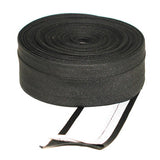 Ready Made Waistband With Banroll Reinforced Fabric - Black, 3" Width