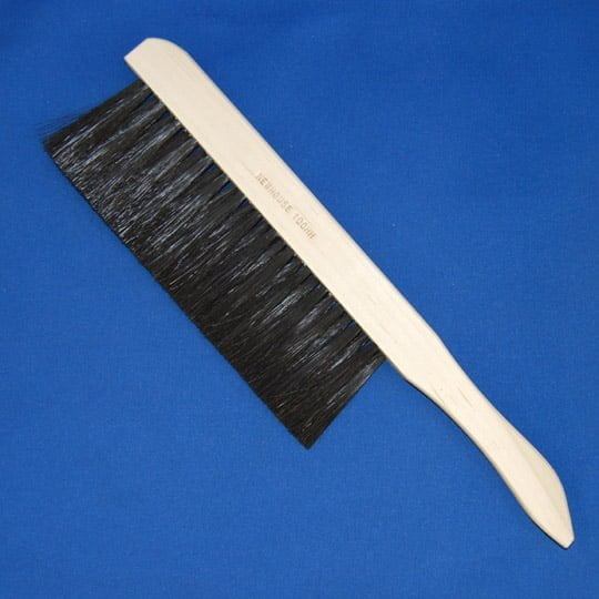 Velvet Brush Black Horse Hair Fabric - 13" Long