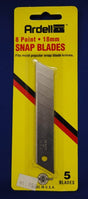 Utility Knife Snap Blades - 8 Point, 18 Mm, Fits Most Popular Snap Blade Knives (5 Blades)