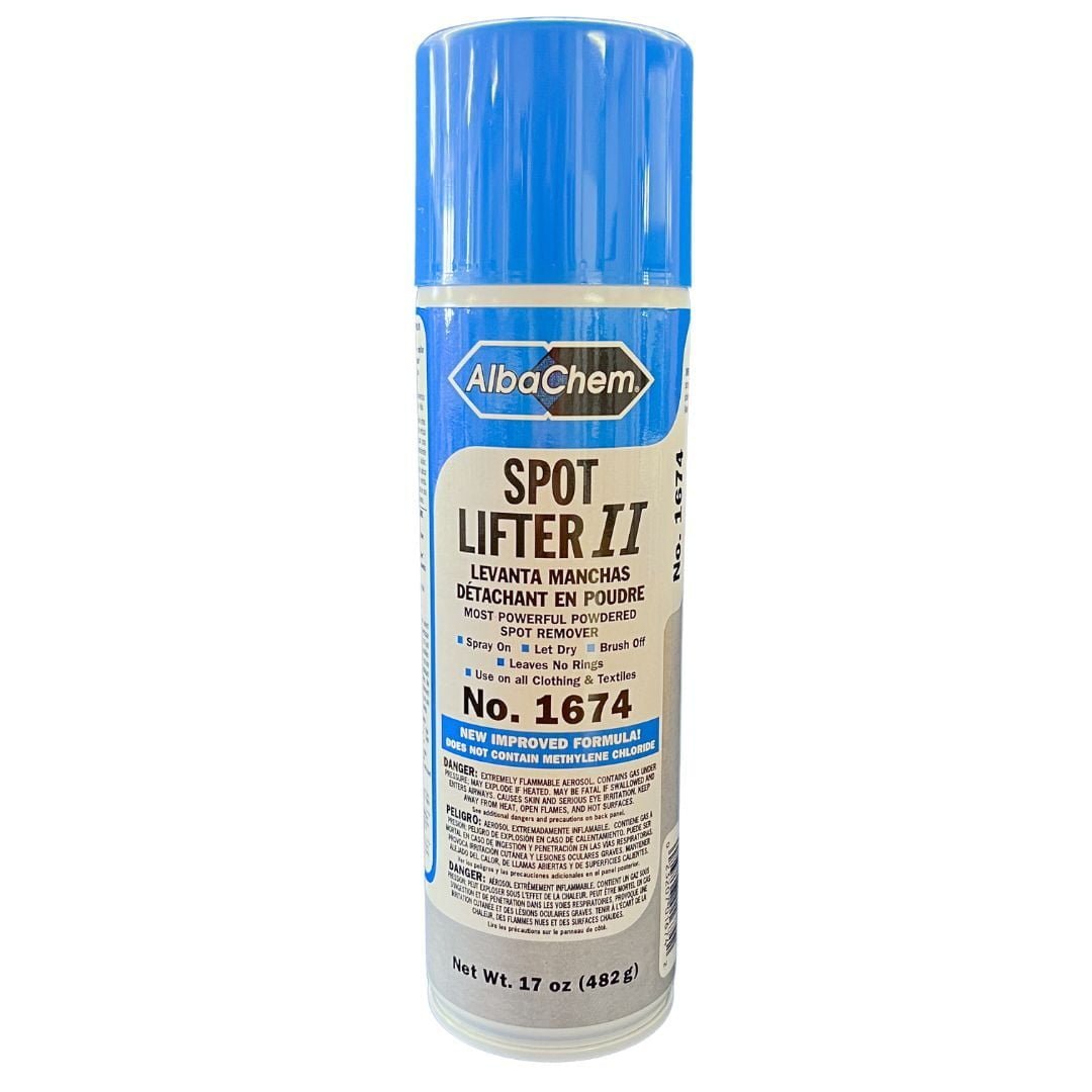 AlbaChem Spot Lifter II Powdered Spray - Powdered Dry Cleaning Fluid, 17 Oz Can