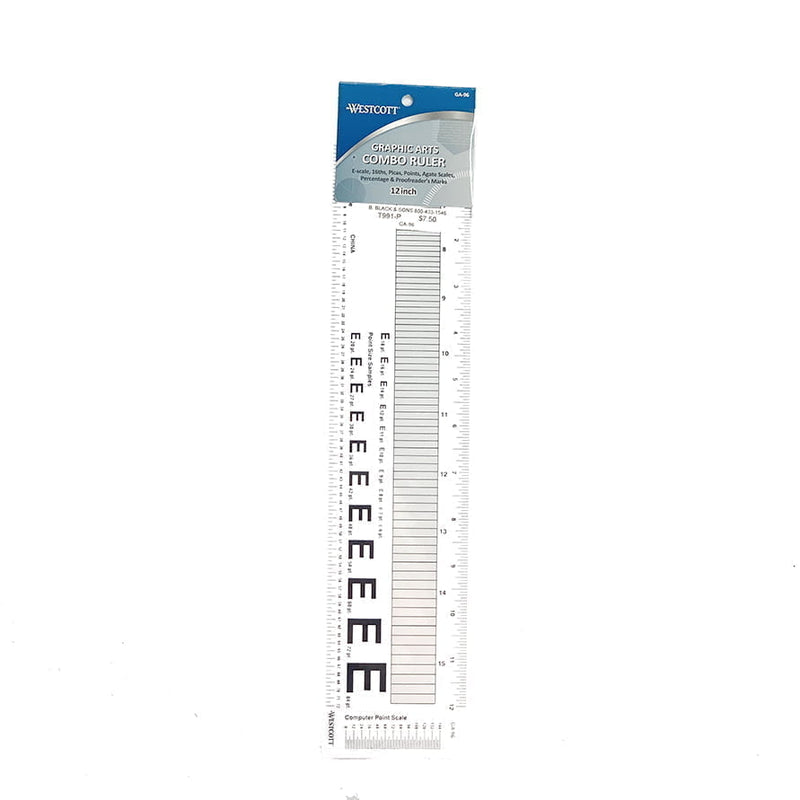 Graphic Arts Combo Ruler - Ruler, 12"