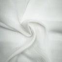 Talia Sheer Polyester Fabric - White Solid Sheer, 126" Width