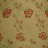 Tamil Floral Embroidered Silk Fabric - Bronze, Champagne, Cream, Khaki, Rose, Sandlwood, Turquoise, Wheat, 54" Width (1 Yard)