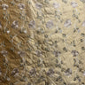 Tamil Floral Embroidered Silk Fabric - Bronze, Champagne, Cream, Khaki, Rose, Sandlwood, Turquoise, Wheat, 54" Width (1 Yard)