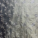 Tamil Floral Embroidered Silk Fabric - Bronze, Champagne, Cream, Khaki, Rose, Sandlwood, Turquoise, Wheat, 54" Width (1 Yard)