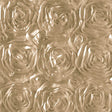 Rosette Satin Taupe Fabric