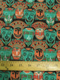African Cultural Masks Polyester Cotton Fabric