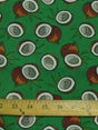 Coconut Green Cotton Polyester Fabric by the Yard