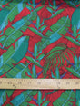 Polyester Cotton Printed Fabric Island Breeze Red