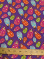 Magenta Russian Matryoshka Doll Polyester Cotton Fabric