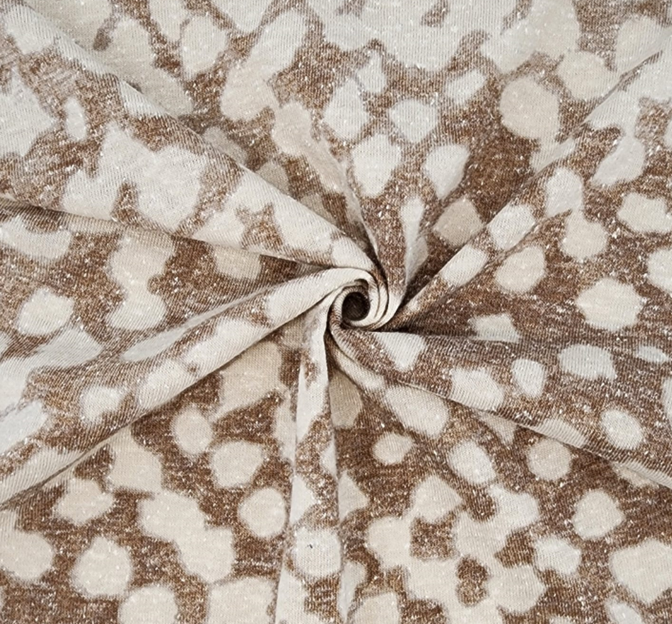T/C/R Jersey 1D1194 Khaki Jersey Fabric - Khaki, 57/59" Width