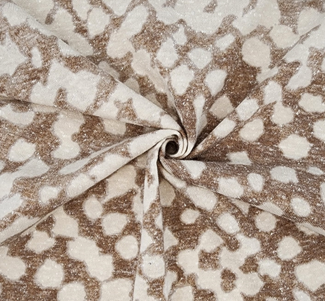 T/C/R Jersey 1D1194 Khaki Jersey Fabric - Khaki, 57/59" Width