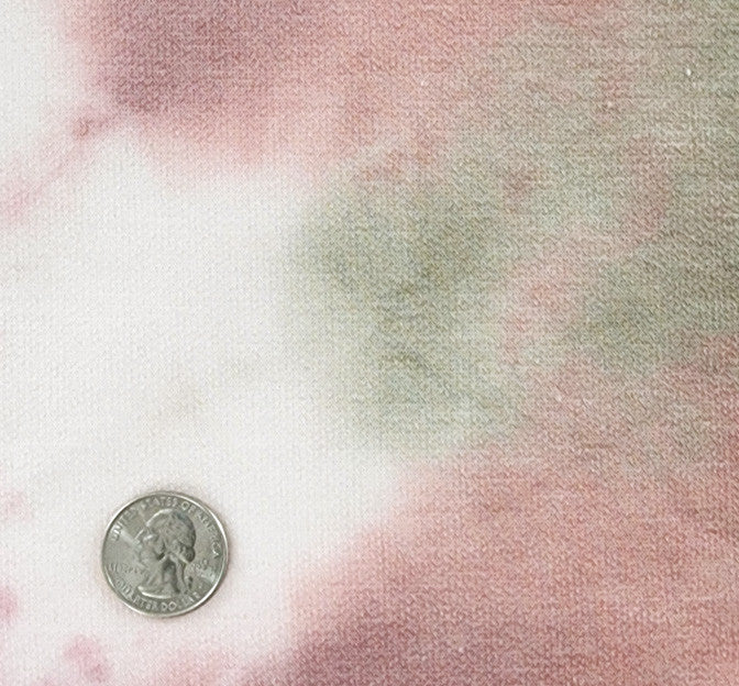 French Terry TD1002 Rose Taupe Blush Polyester Rayon Spandex Fabric - Rose Taupe Blush, 58/60" Width