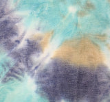 French Terry TD1002 Polyester Rayon Spandex Fabric - Turquoise, Indigo, Sand, 58/60" Width