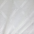Teresa Fabric Sheer Polyester Fabric - Diamond Metallic Embroidered, 118" Width (1 Yard)