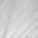 Teresa Fabric Sheer Polyester Fabric - Diamond Metallic Embroidered, 118" Width (1 Yard)