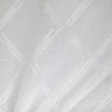 Teresa Fabric Sheer Polyester Fabric - Diamond Metallic Embroidered, 118" Width (1 Yard)