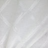 Teresa Fabric Sheer Polyester Fabric - Diamond Metallic Embroidered, 118" Width (1 Yard)