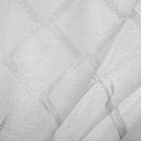 Teresa Fabric Sheer Polyester Fabric - Diamond Metallic Embroidered, 118" Width (1 Yard)
