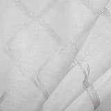 Teresa Fabric Sheer Polyester Fabric - Diamond Metallic Embroidered, 118" Width (1 Yard)