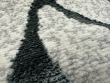 Tess 907 Gray Polyester Fabric - Gray, Shimmery, 5' 3" X 7' 4" (1 Piece)