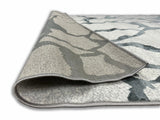 Tess 907 Gray Polyester Fabric - Gray, Shimmery, 5' 3" X 7' 4" (1 Piece)