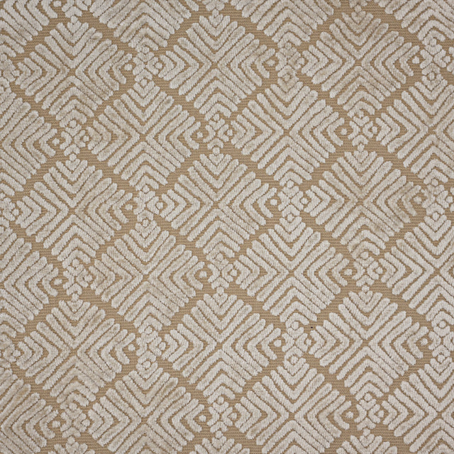 Burnout Velvet Geometric Upholstery Fabric by the Yard