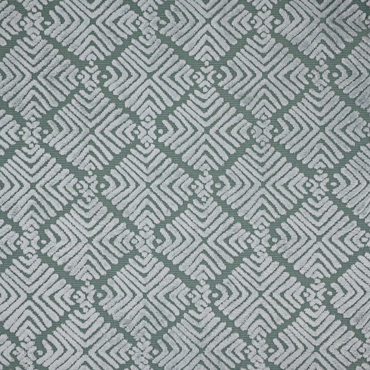 Burnout Velvet Geometric Upholstery Fabric by the Yard