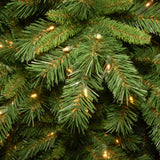 10ft Pre-Lit Tiffany Fir Slim Christmas Tree with Clear Lights