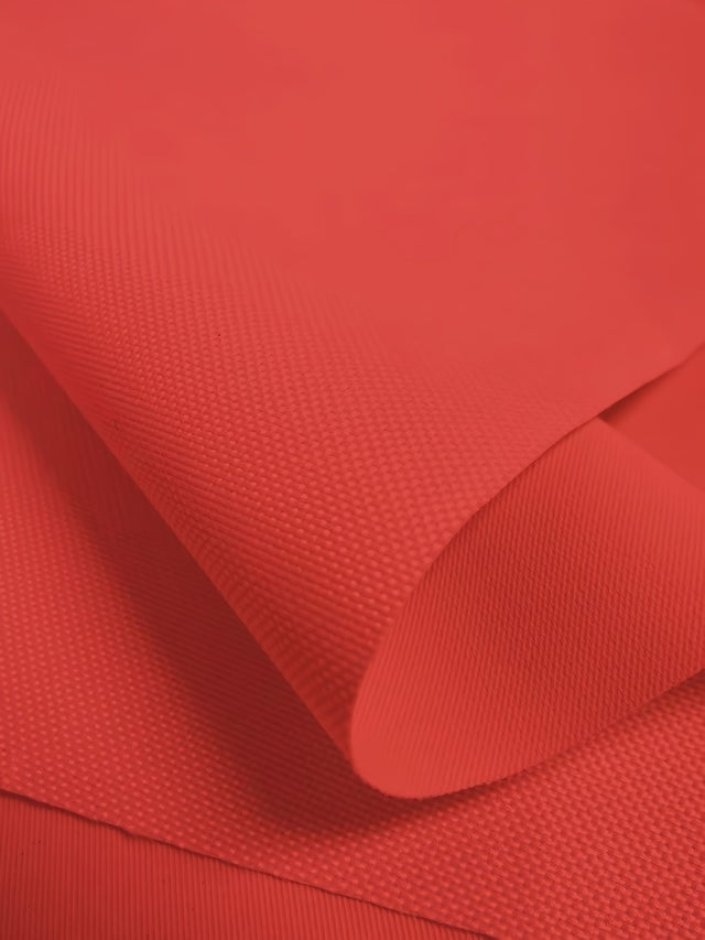 Premium Canvas PVC Outdoor Waterproof Fabric Red Sold By The Yard
