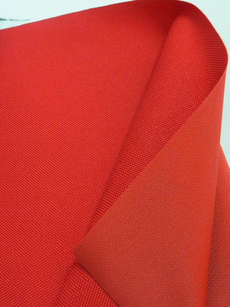 Premium Canvas PVC Outdoor Waterproof Fabric Red Sold By The Yard