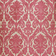 Tilda Chenille Fabric - Two-Toned Damask, Brick, 57" Width (1 Yard)