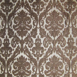 Tilda Chenille Fabric - Two-Toned Damask, Brick, 57" Width (1 Yard)
