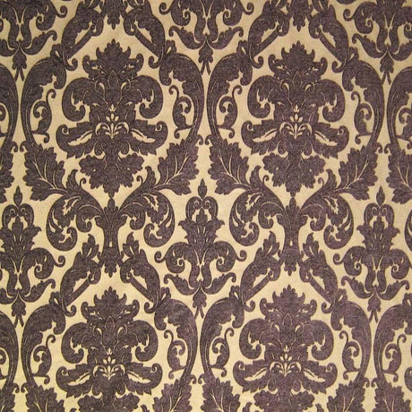 Tilda Chenille Fabric - Two-Toned Damask, Brick, 57" Width (1 Yard)