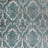 Tilda Chenille Fabric - Two-Toned Damask, Brick, 57" Width (1 Yard)